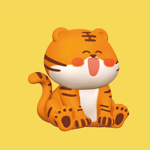 虎萌萌立体卡通