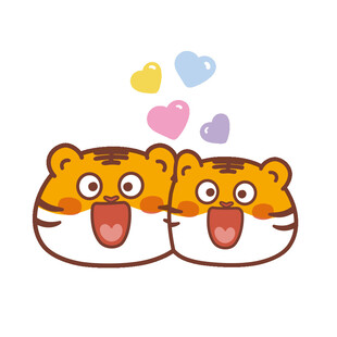虎萌萌卡通情侣系列