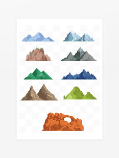 山脉插画