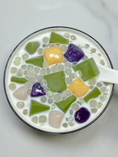 抹茶奶冻芋圆西米露