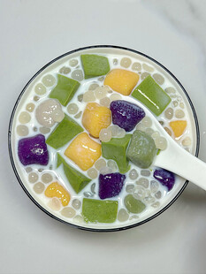 抹茶奶冻芋圆西米露