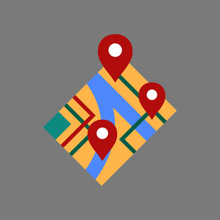 地图上的定位标记图标