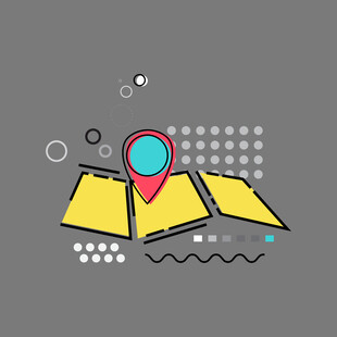 地图定位图标设计元素