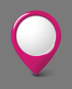 粉色定位图标