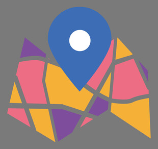 多彩地图定位图标设计