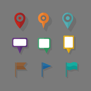 多样定位图标集合