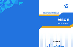 科技风制度报告封面