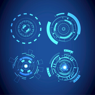 科技线圈元素界面设计