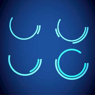 科技线圈元素 装饰 符号 