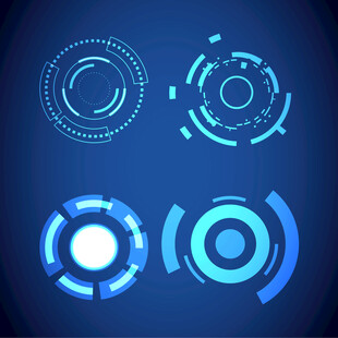 科技线圈元素圆形 