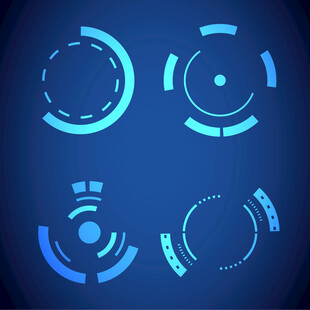  UI 元素科技线圈元素 图片