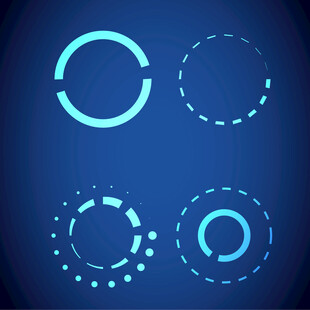  抽象 视觉科技线圈元素 图片