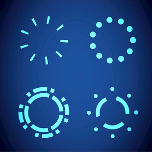  加载图标科技线圈元素