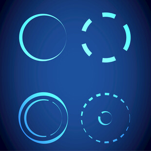   图案科技线圈元素