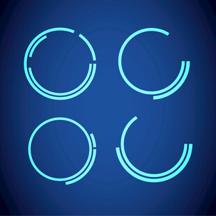 科技线圈环形元素