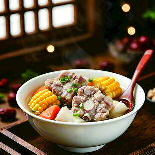 山药玉米排骨汤