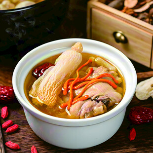 虫草花竹荪鸡汤