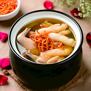 虫草花炖鸡滋补靓汤