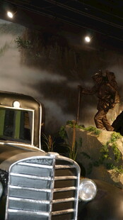 复古汽车展示场景