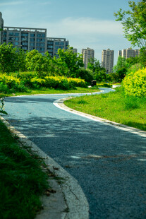 城市中的宁静蜿蜒绿道