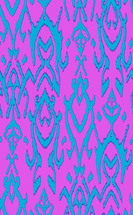 民族风粉蓝交织几何花纹图案