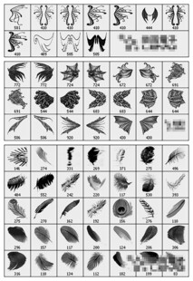 PS 笔刷 翅膀类