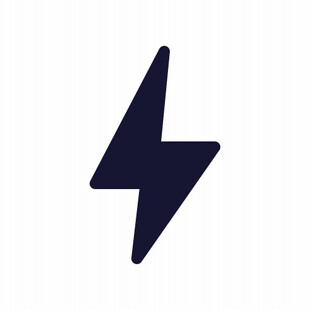 简约闪电图标