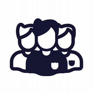 三人团队图标形象