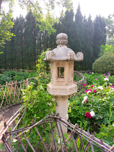 中式园林石头灯罩