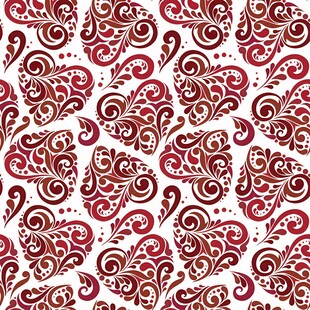 复古佩斯利花纹图案设计