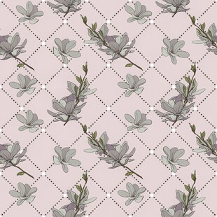 简约桉树叶几何图案背景