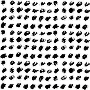 黑白手绘点状纹理图案