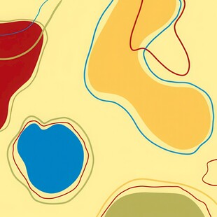 抽象多彩几何图形组合