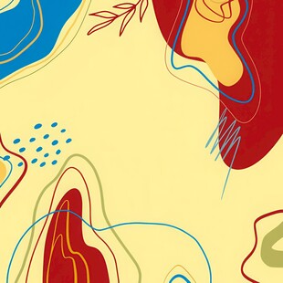 抽象艺术风格的多彩图形