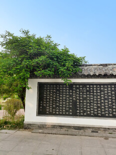 中式景墙绿植相伴