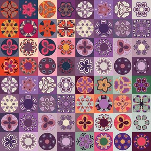 多彩几何图案拼接纹理