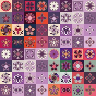 多彩几何图案拼接纹理