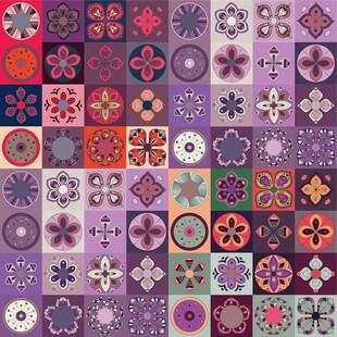 多彩几何图案装饰素材