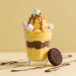 美味奥利奥分层冰淇淋