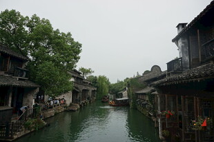 江南水乡古河道风景