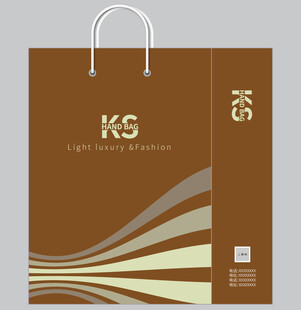 棕色手提袋设计