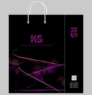 时尚黑色手提袋设计