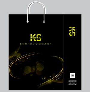 黑色手提袋设计图