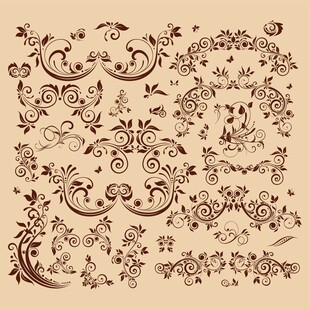 复古欧式花纹装饰图案集
