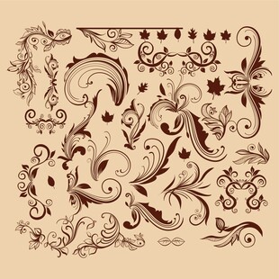 复古华丽装饰花纹图案