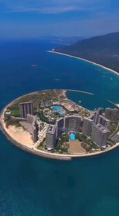 海滨度假胜地鸟瞰图