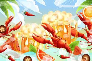夏日龙虾啤酒欢乐盛宴