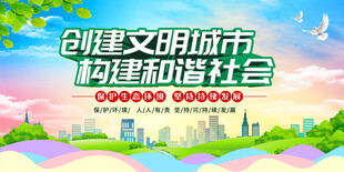 创建文明城市宣传海报