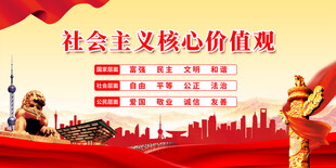 社会主义核心价值观宣传图
