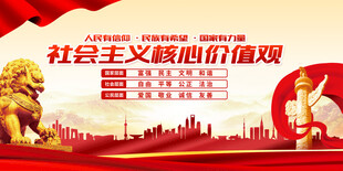 社会主义核心价值观宣传图
